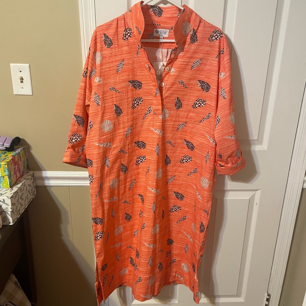 NWT Holly Shae Grace Coral Dress L/XL